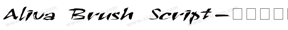 Aliva Brush Script字体转换